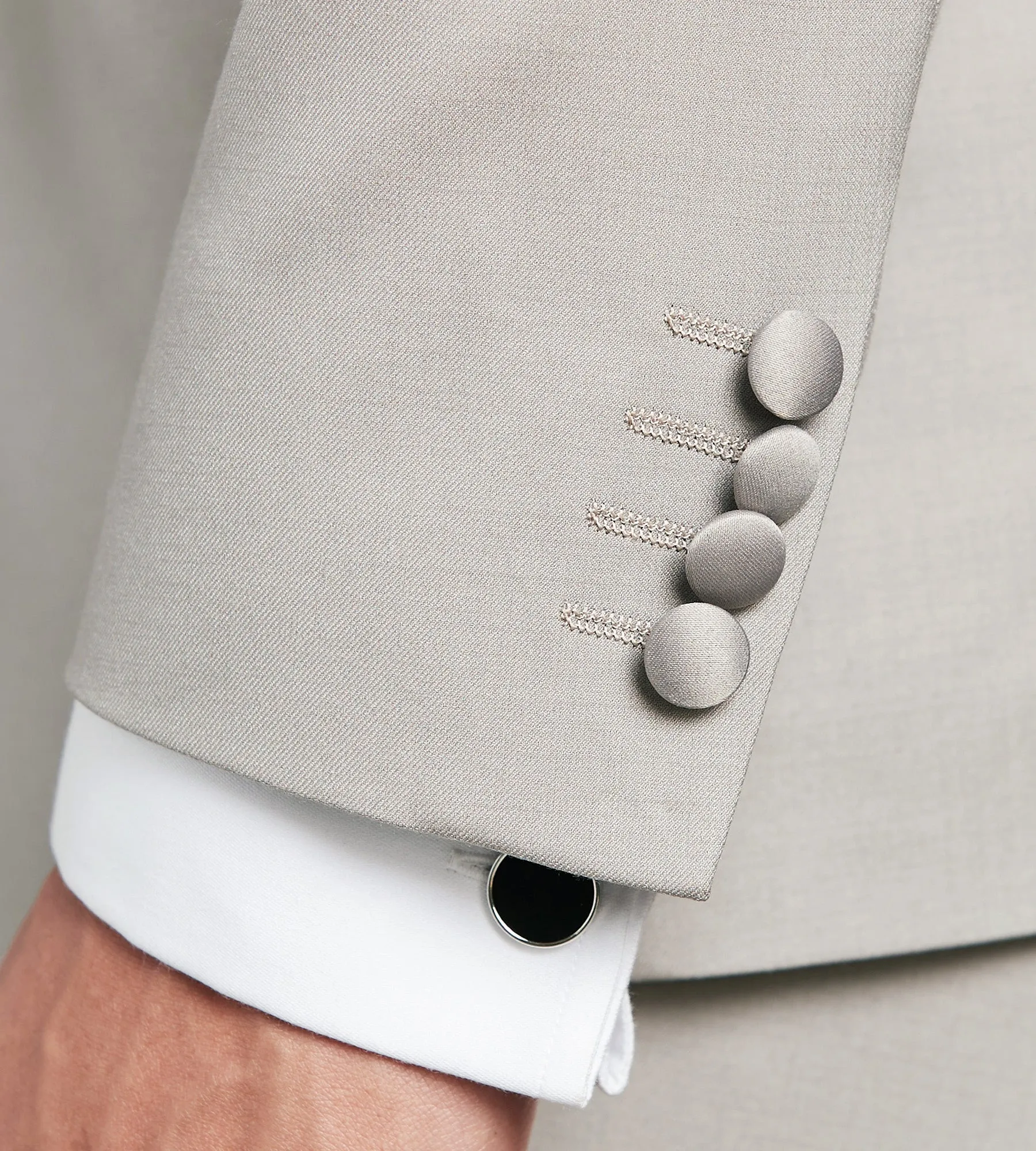 Slim Fit Tan Solid Tuxedo Jacket sold by Tip Top product image thumbnail 5