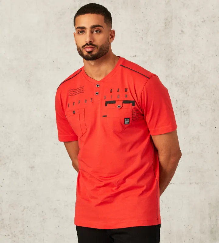 Modern Fit Short-Sleeve Henley Knit sold by Tip Top