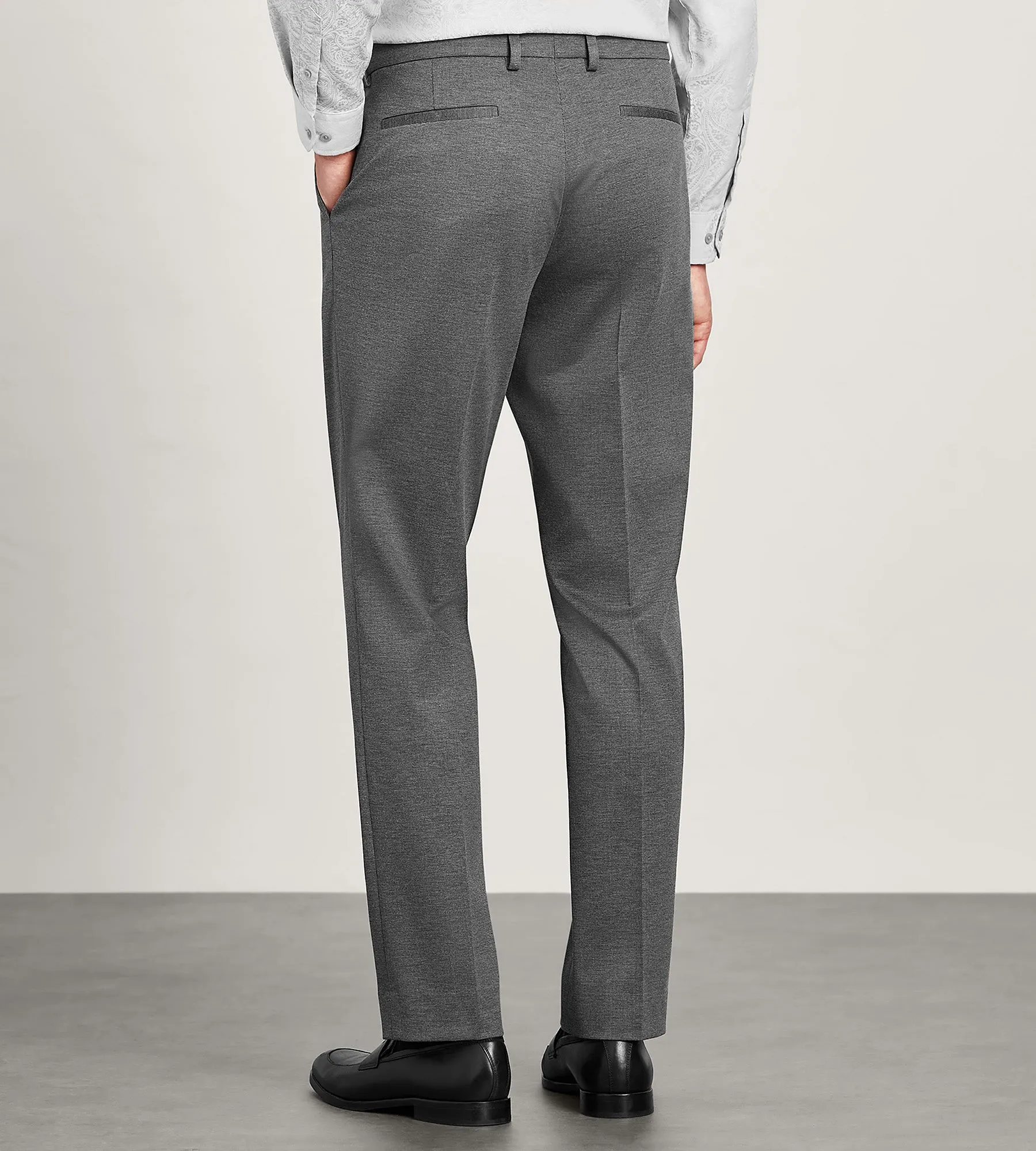 Modern Fit Knit Micro Check Print Dress Pant sold by Tip Top product image thumbnail 3