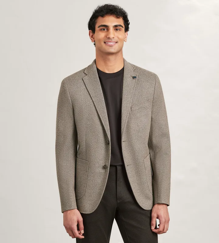 Modern Fit Knit Herringbone Sport Jacket sold by Tip Top