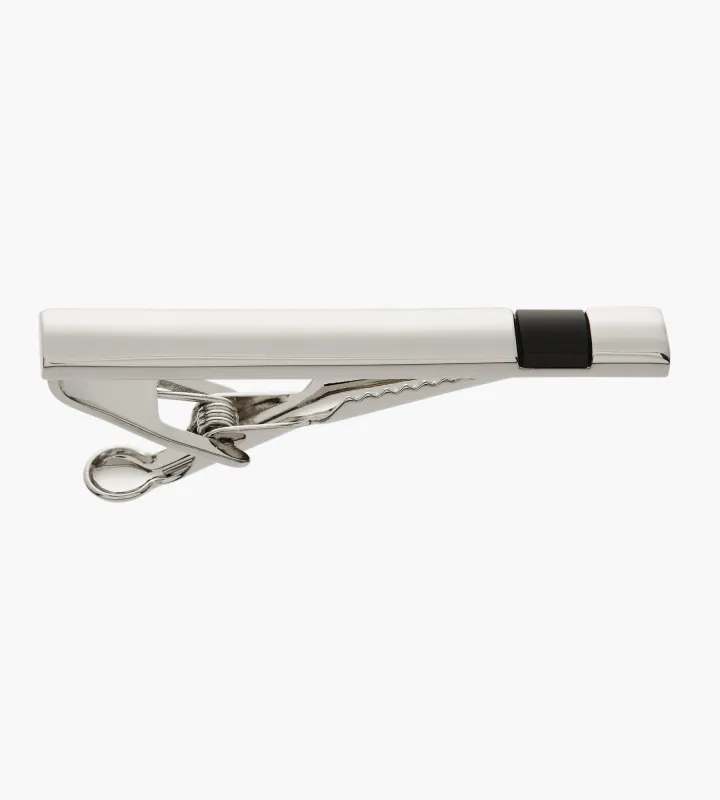 Black Stone Tie  Bar made by Tip Top