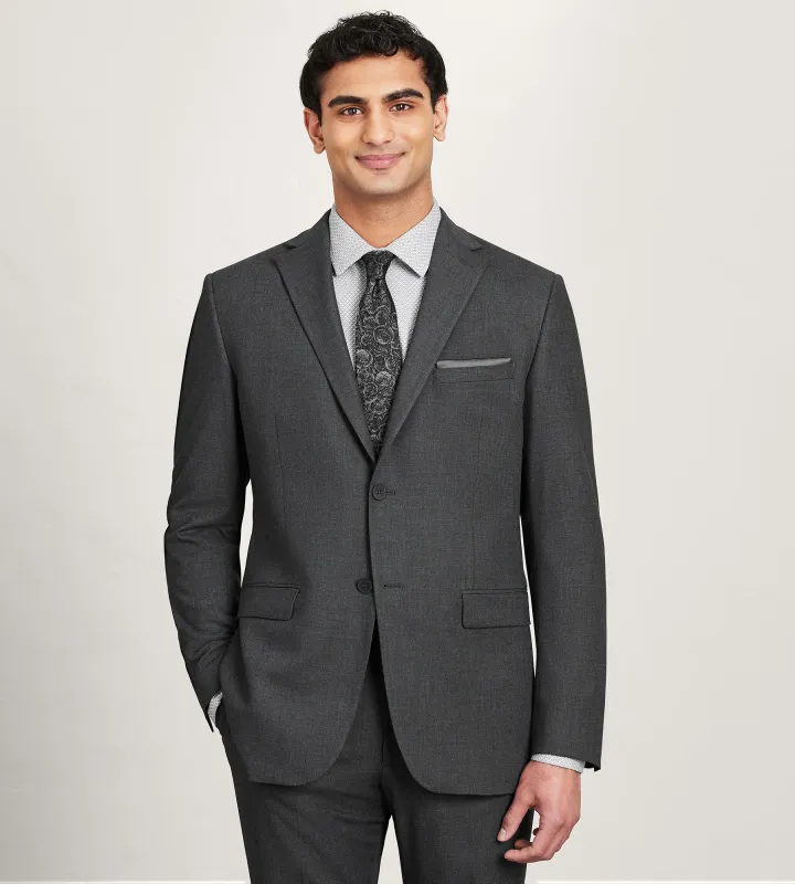 Modern Fit 360° Stretch Black Suit Separate Jacket sold by Tip Top