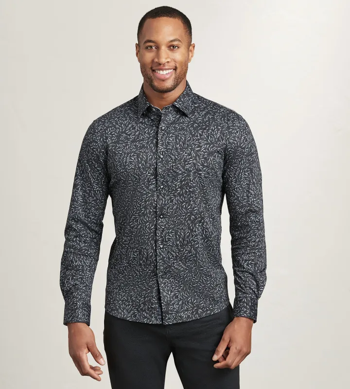 Long Sleeve 360 Stretch Botanical Print Casual Shirt sold by Tip Top
