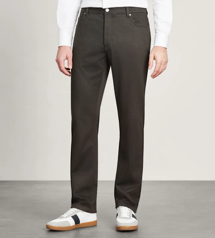 Modern Fit Five-Pocket 360° Stretch Knit Casual Pants sold by Tip Top