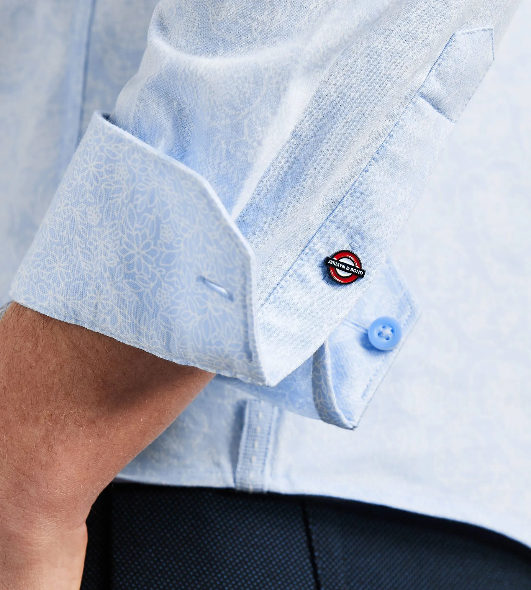 Long Sleeve Jacquard Stretch Casual Shirt sold by Tip Top product image thumbnail 3