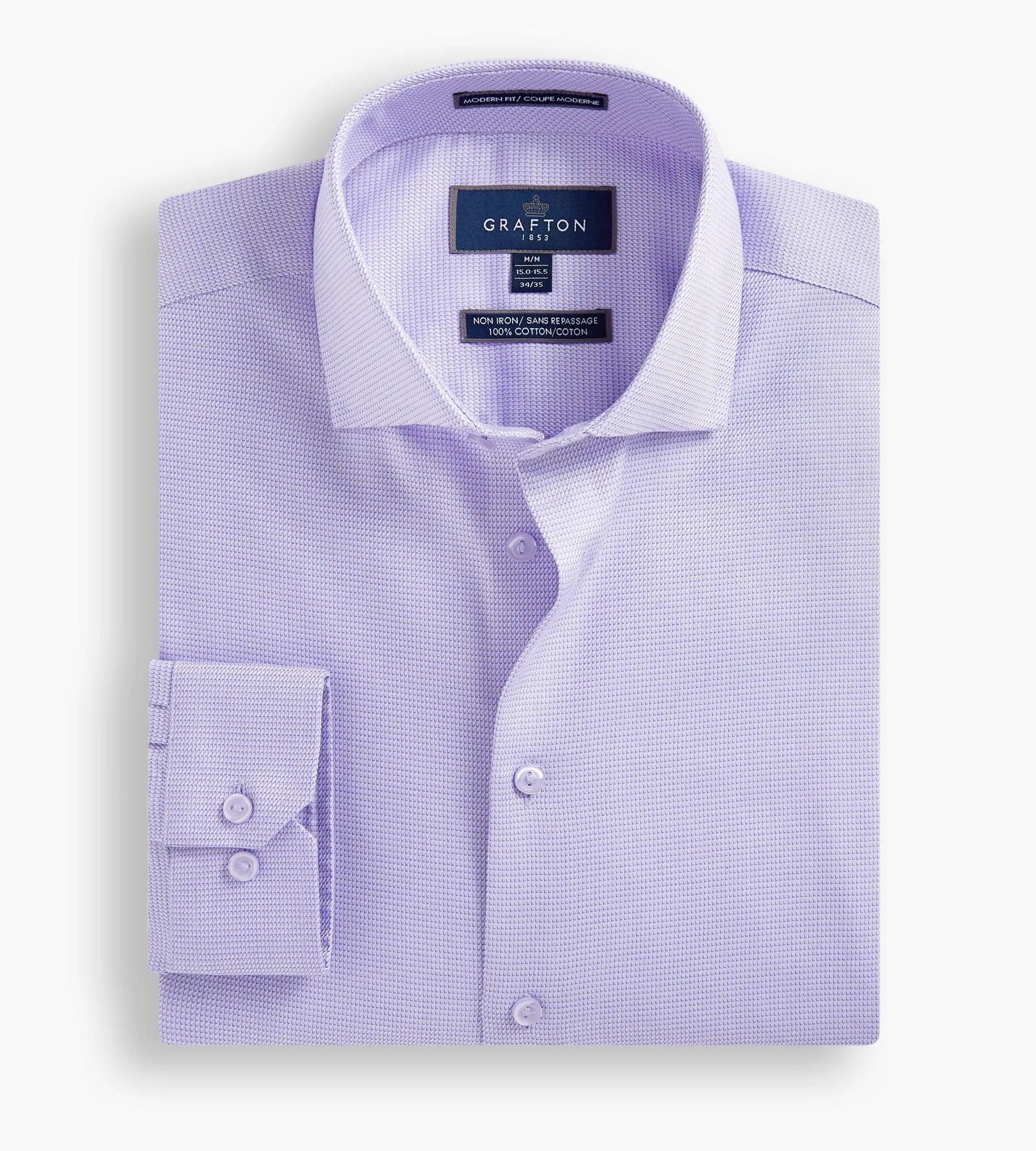 Modern Fit Jacquard Non-Iron Dress Shirt sold by Tip Top