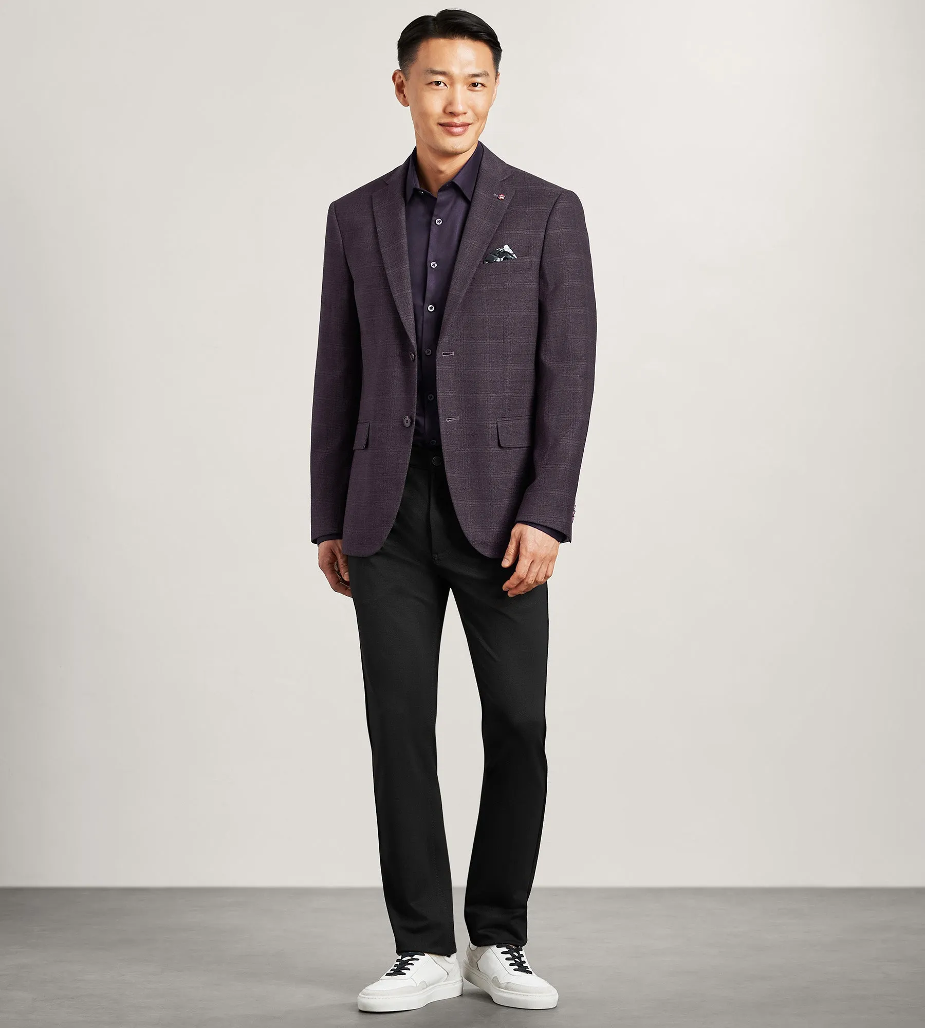 Modern Fit Woven Plaid Sport Jacket sold by Tip Top product image thumbnail 4