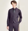 Deep Purple Solid Suit Vest sold by Tip Top