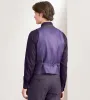 Deep Purple Solid Suit Vest sold by Tip Top