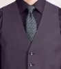 Deep Purple Solid Suit Vest sold by Tip Top