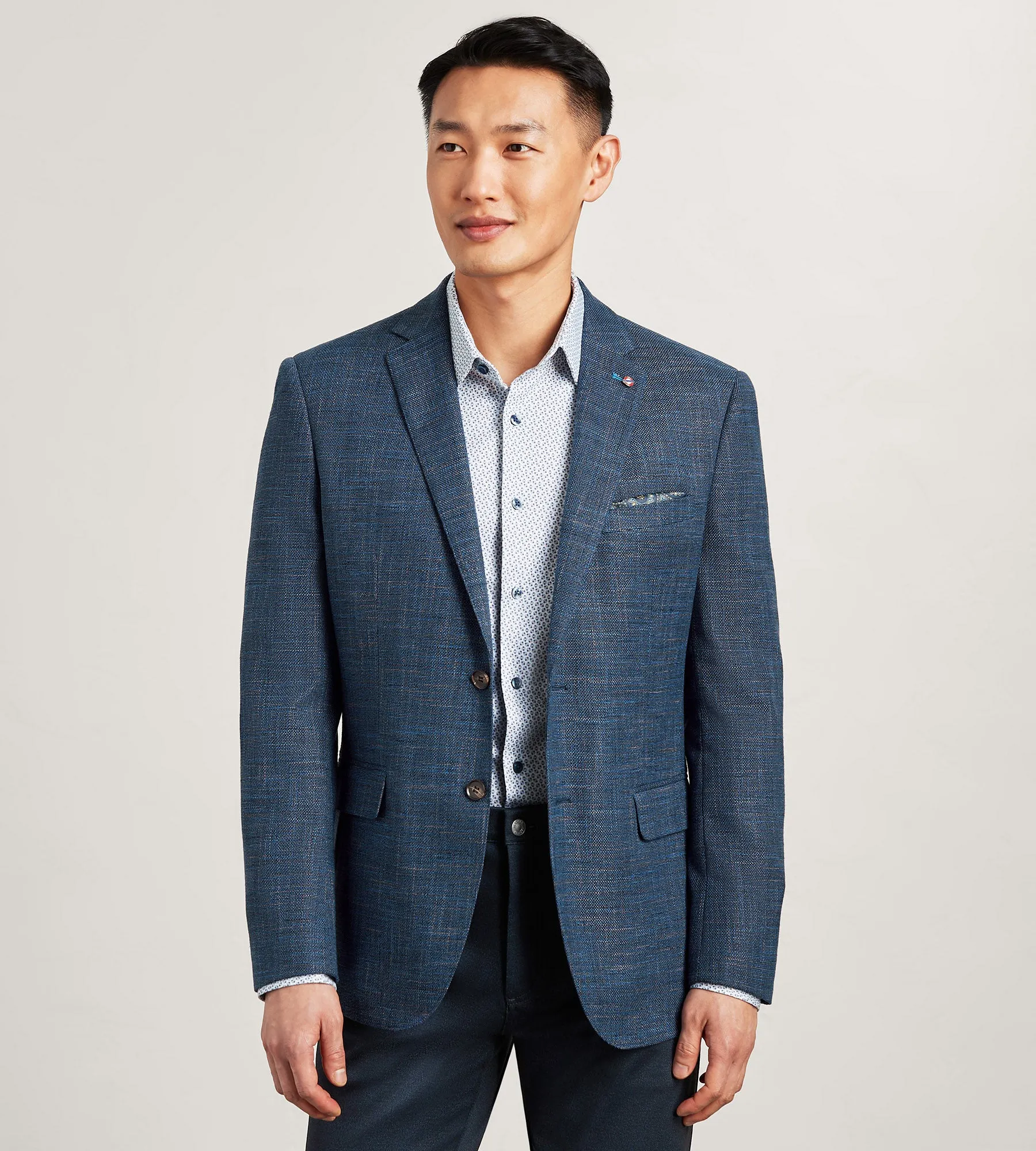 Modern Fit Woven Multi Neat Sport Jacket sold by Tip Top