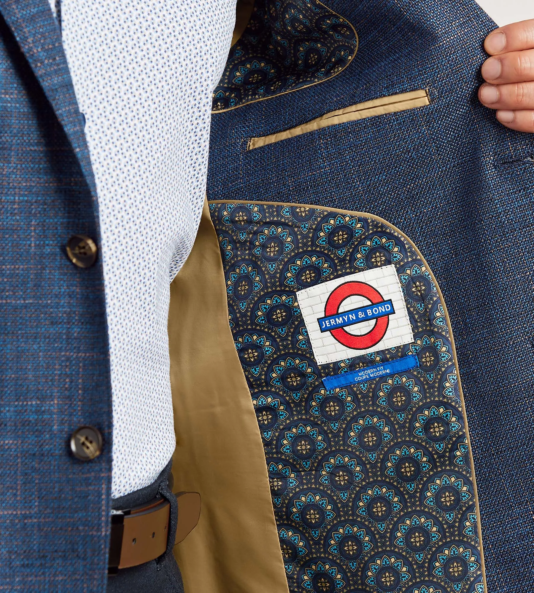 Modern Fit Woven Multi Neat Sport Jacket sold by Tip Top product image thumbnail 3