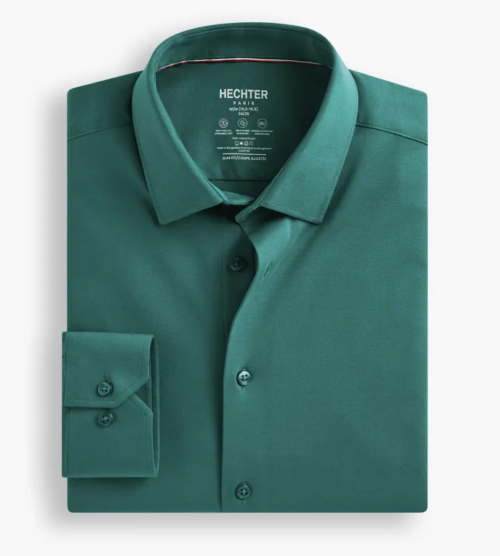 Slim Fit 360° Stretch Knit Non-Iron Soft Touch Jersey Dress Shirt sold by Tip Top