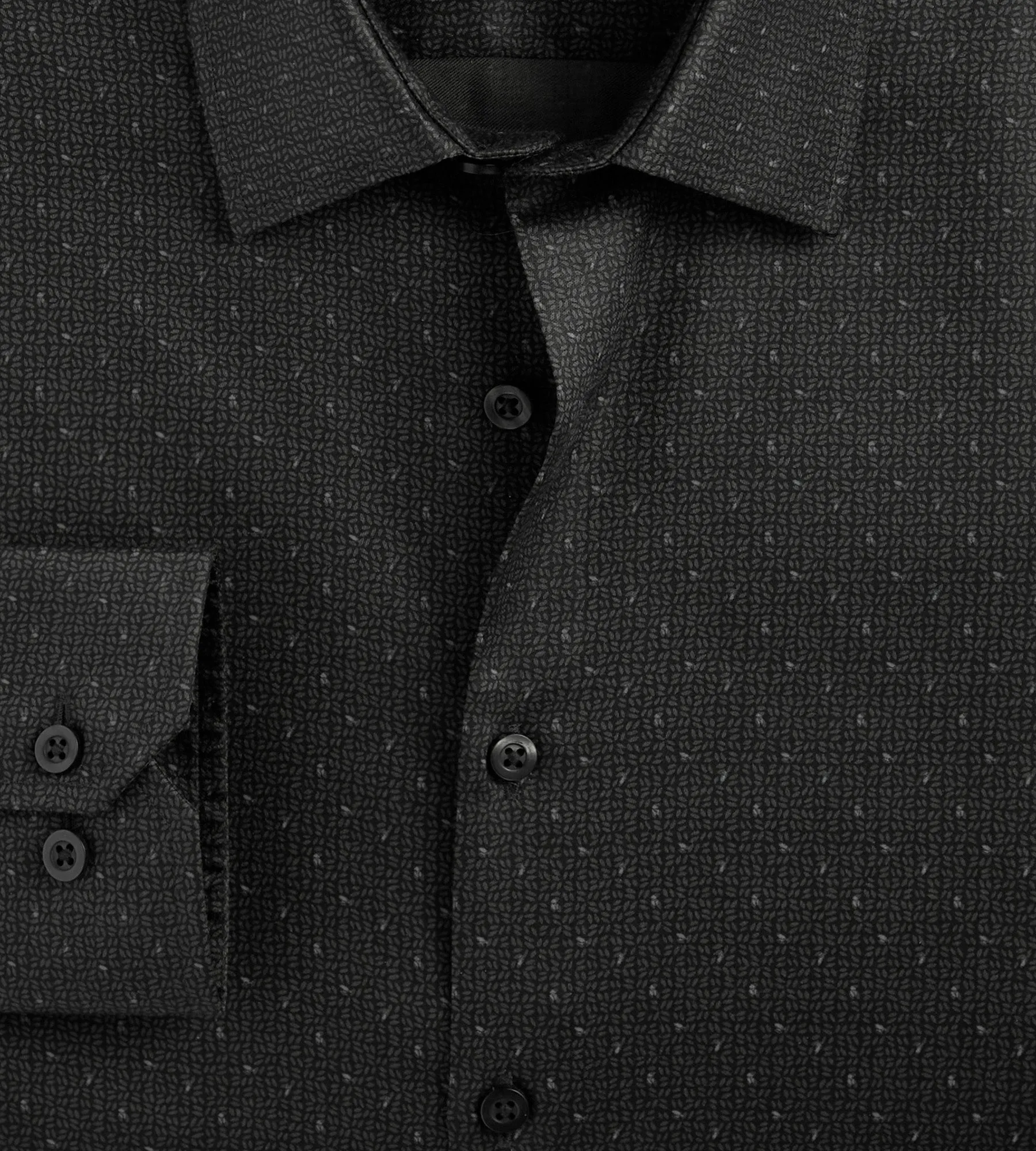 Slim Fit Non- Iron Printed Sateen Dress Shirt sold by Tip Top product image thumbnail 2