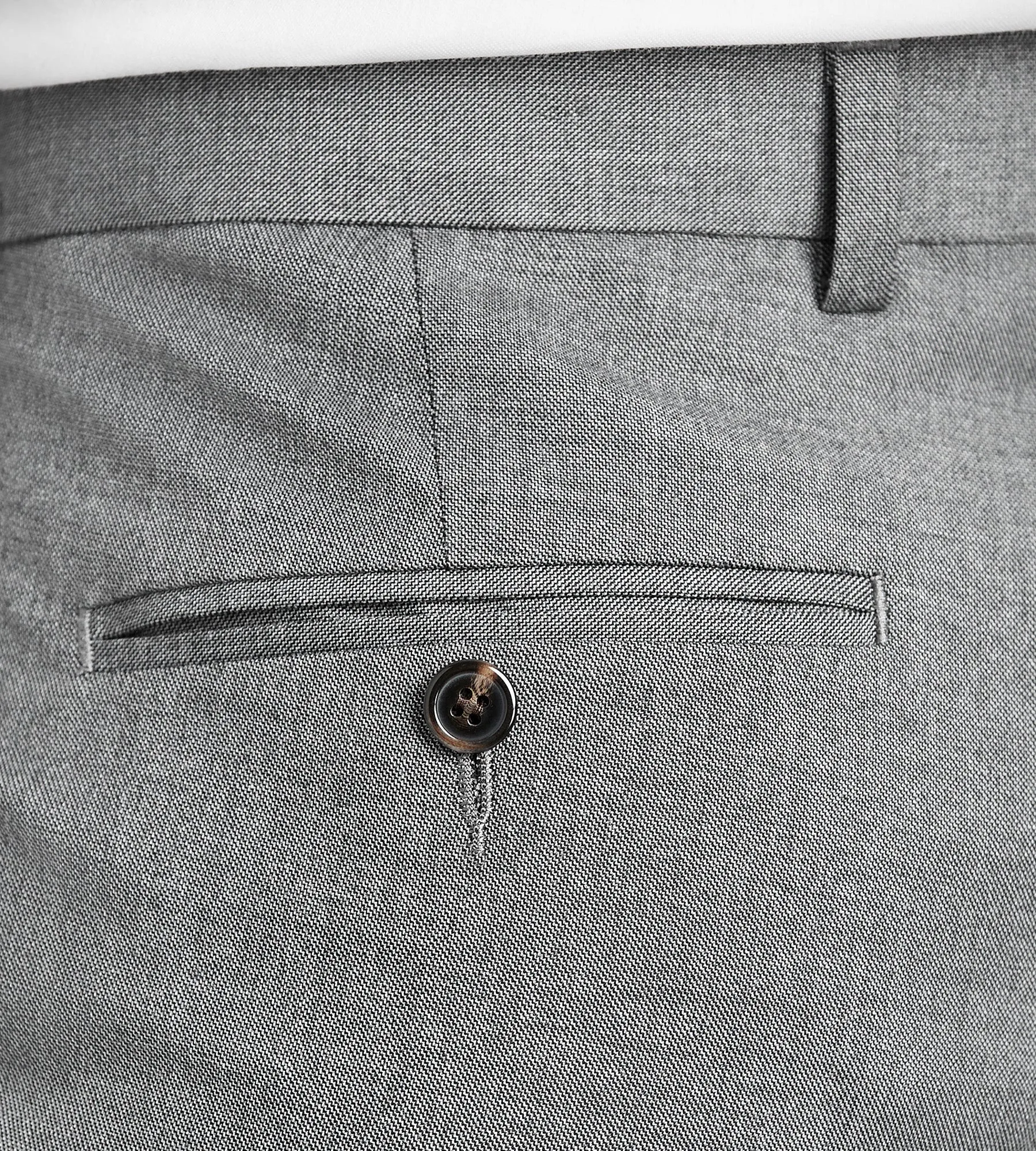 Slim Fit Grey Solid Suit Pant sold by Tip Top product image thumbnail 4