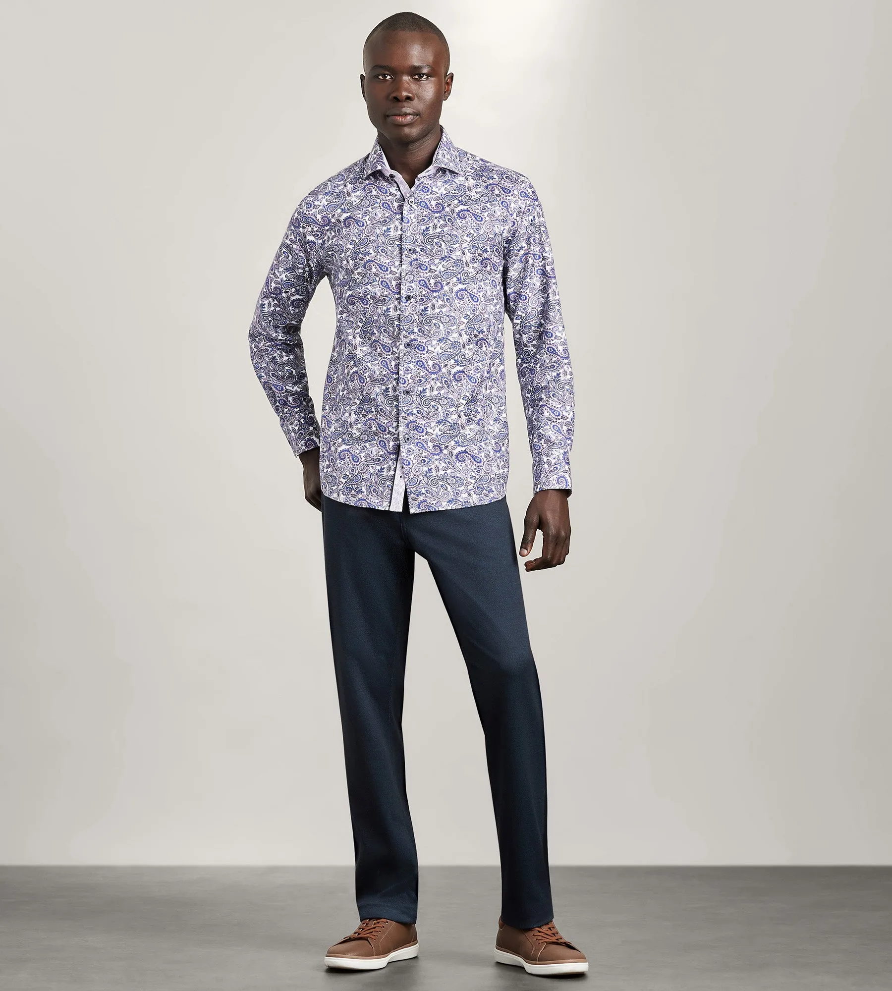 Long Sleeve Floral Print Casual Shirt sold by Tip Top product image thumbnail 4