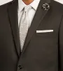 Slim Fit Dark Brown Solid Suit sold by Tip Top