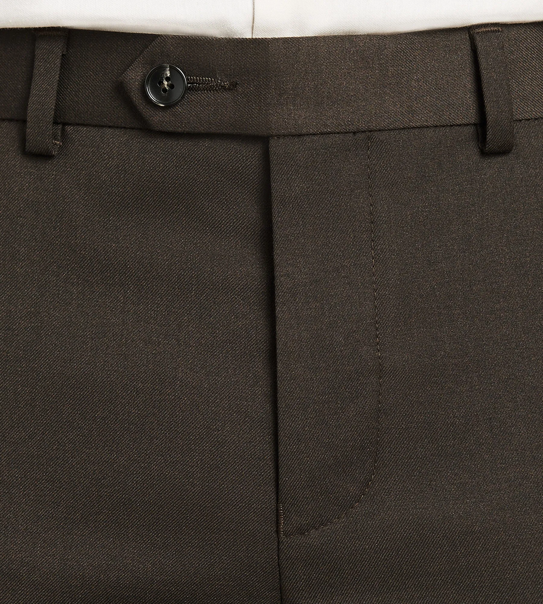 Slim Fit Dark Brown Solid Suit Pants sold by Tip Top product image thumbnail 2