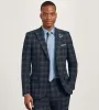 Modern Fit Navy Plaid Suit sold by Tip Top