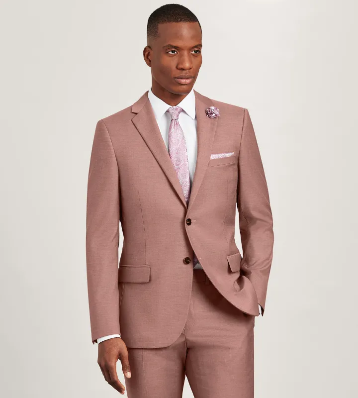 Modern Fit Dark Rose Solid Suit Jacket sold by Tip Top