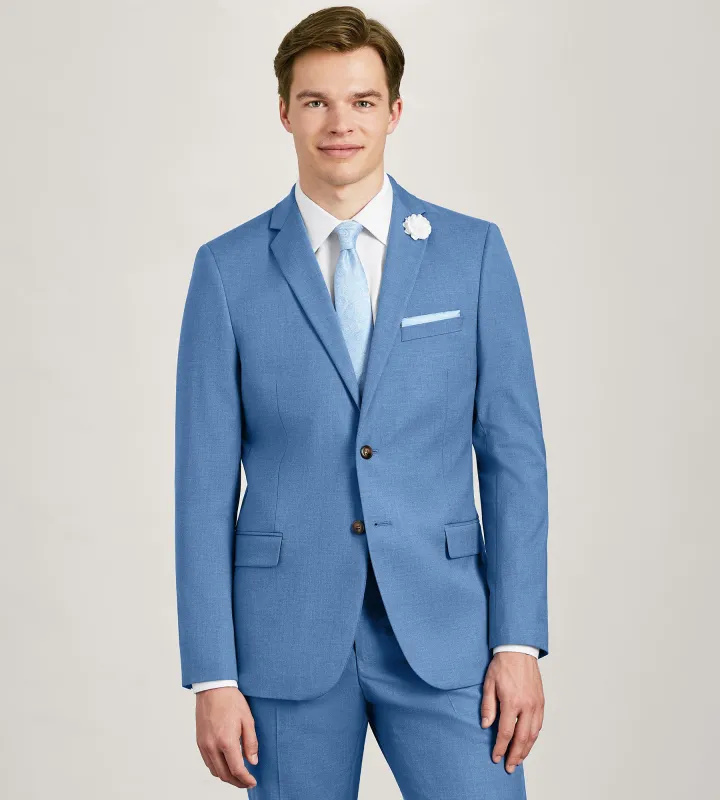 Modern Fit Denim Solid Suit Jacket sold by Tip Top