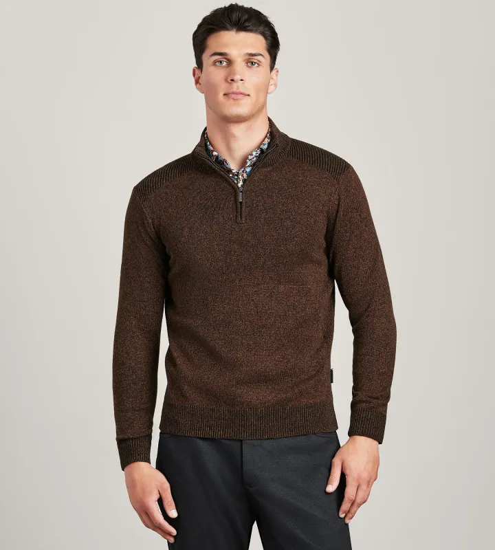 Long Sleeve 1/4 Zip Sweater sold by Tip Top