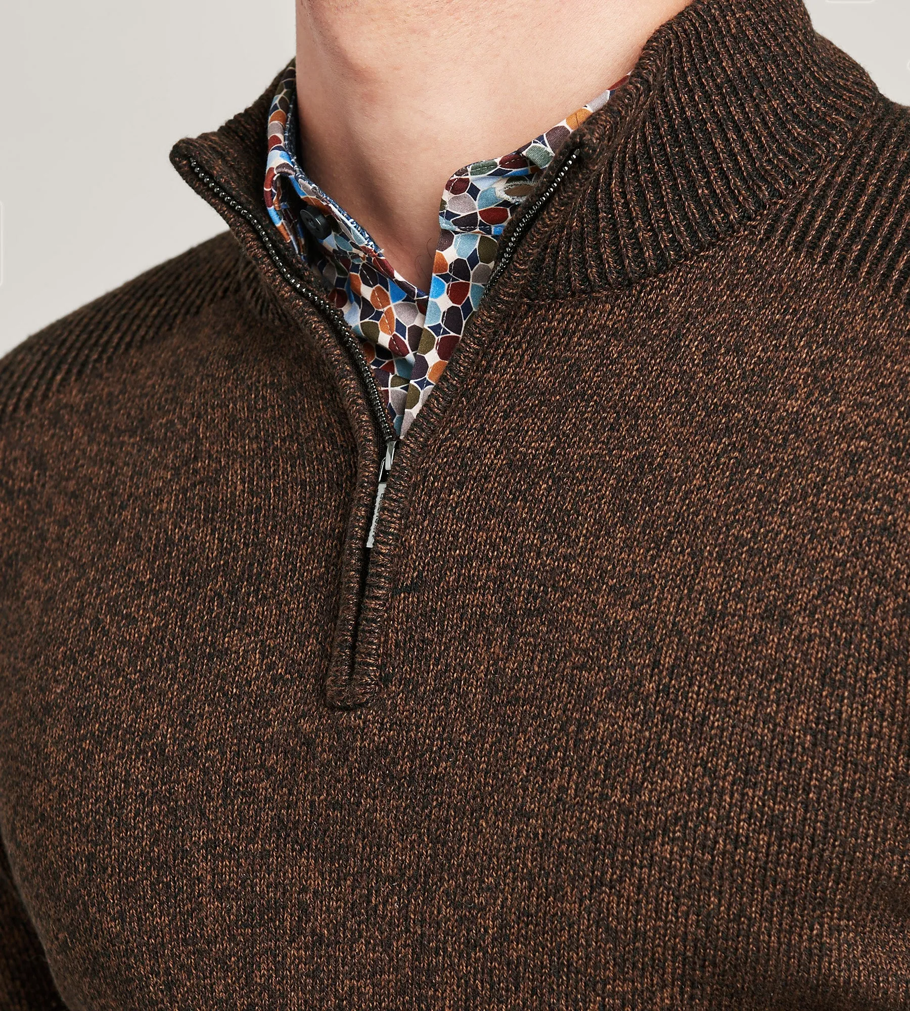 Long Sleeve 1/4 Zip Sweater sold by Tip Top product image thumbnail 2