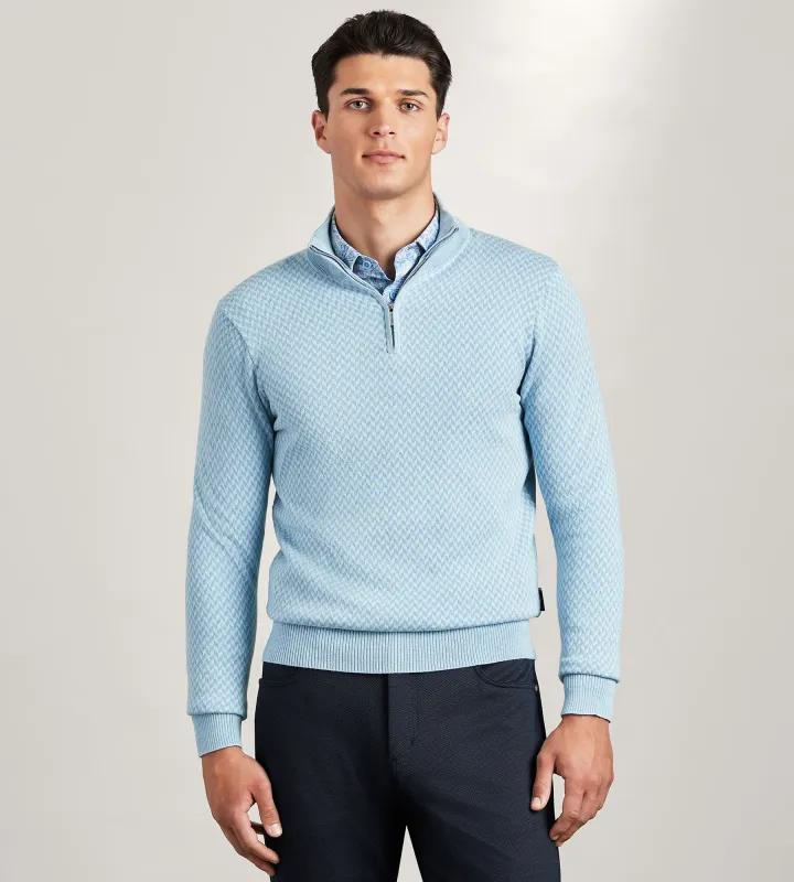 Long Sleeve 1/4 Zip Sweater sold by Tip Top