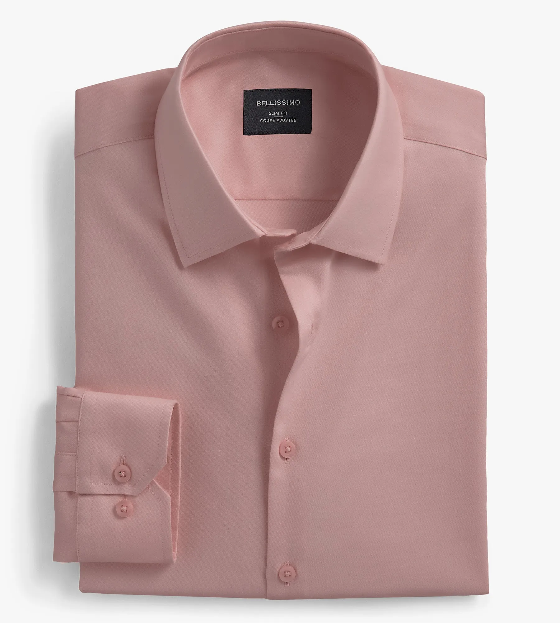 Slim Fit Non- Iron Sateen Dress Shirt sold by Tip Top