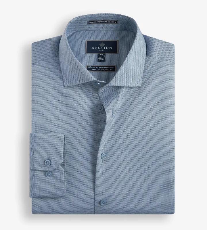 Modern Fit Dobby Non-Iron Dress Shirt sold by Tip Top