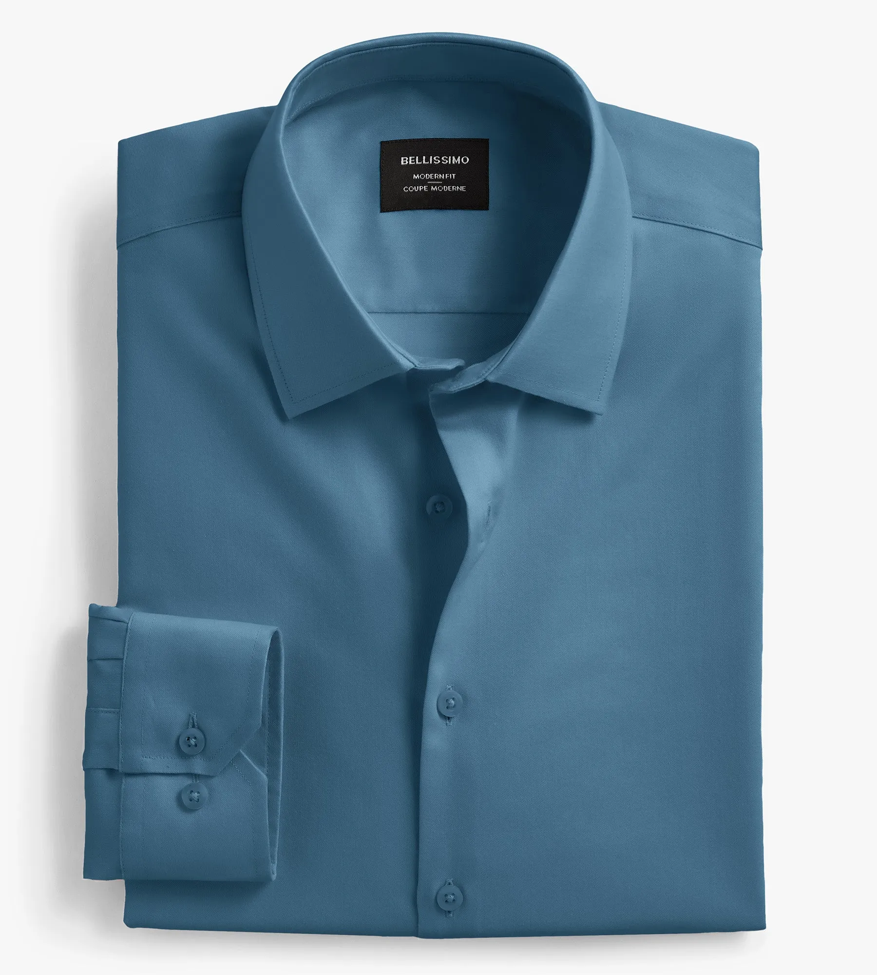 Modern Fit Non- Iron Sateen Dress Shirt sold by Tip Top