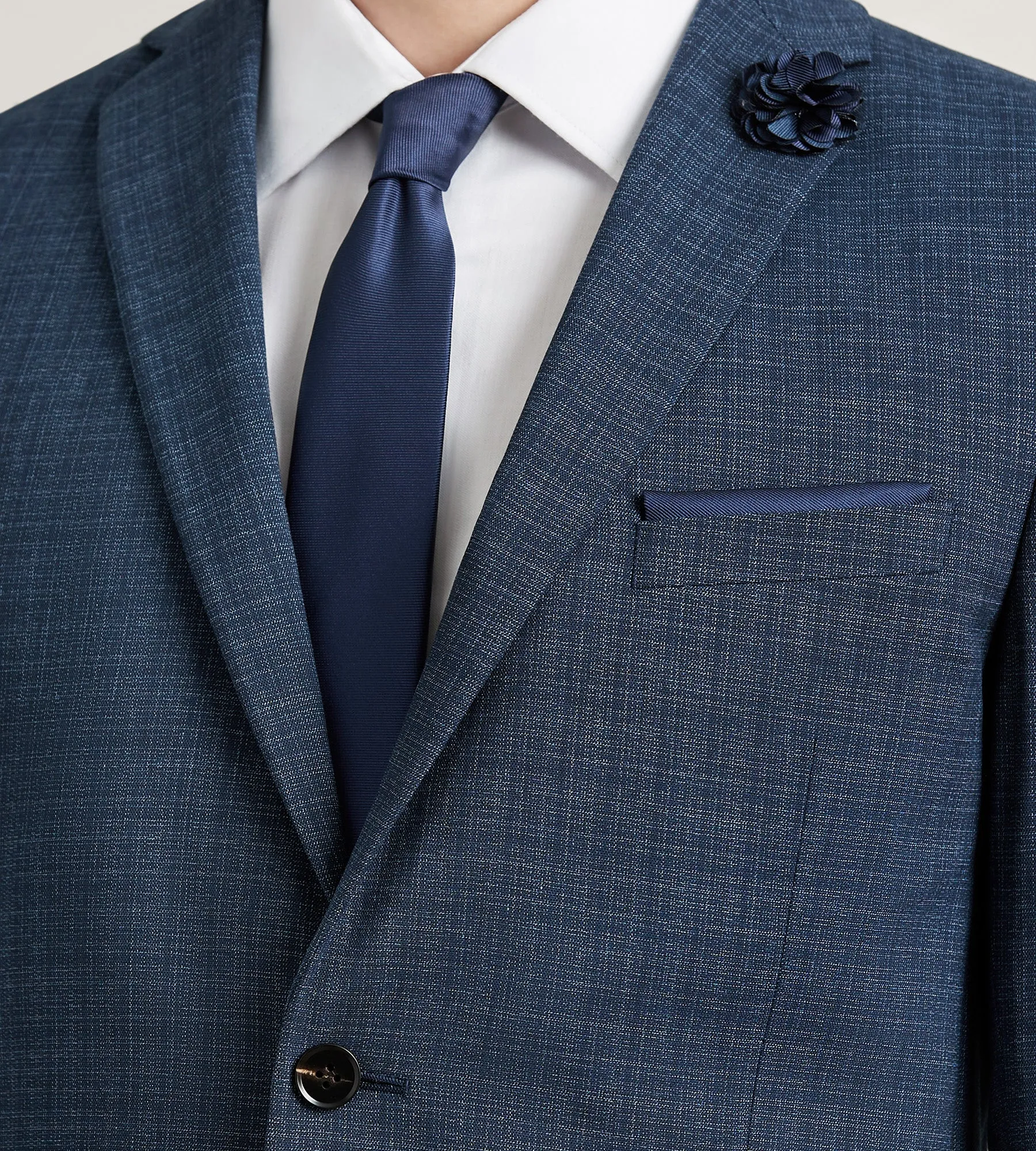 Slim Fit Blue Check Suit Jacket sold by Tip Top product image thumbnail 2