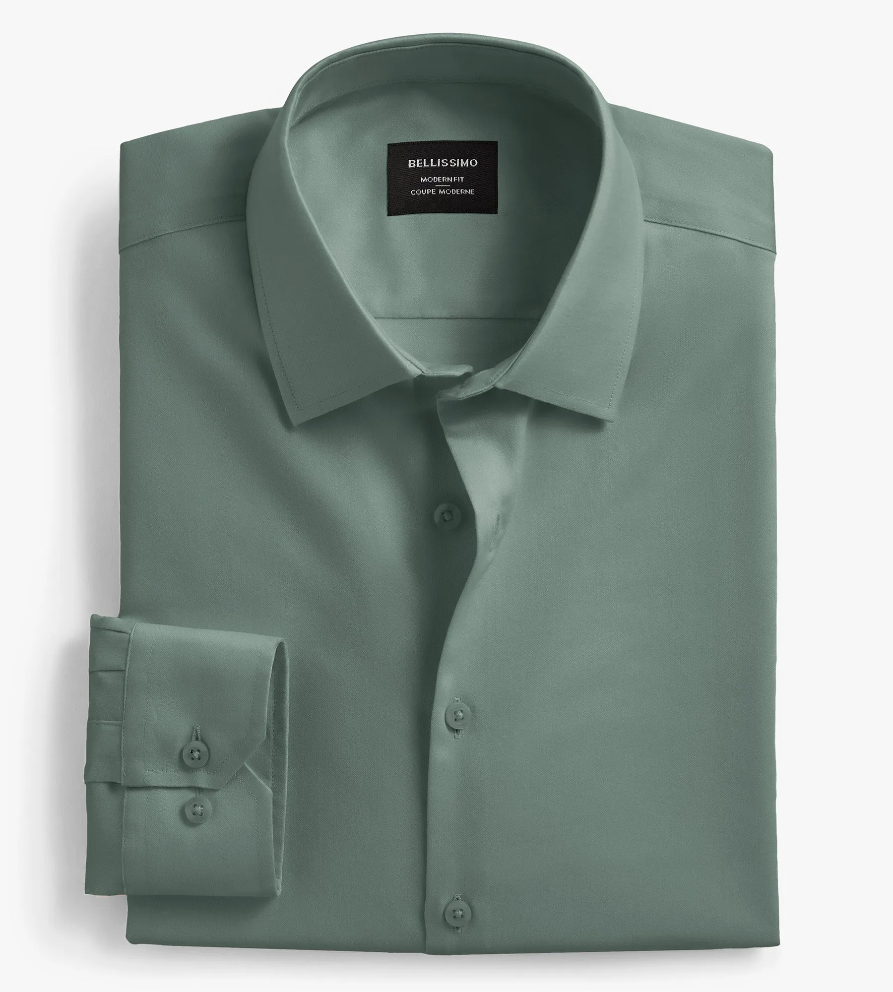Modern Fit Non- Iron Sateen Dress Shirt sold by Tip Top
