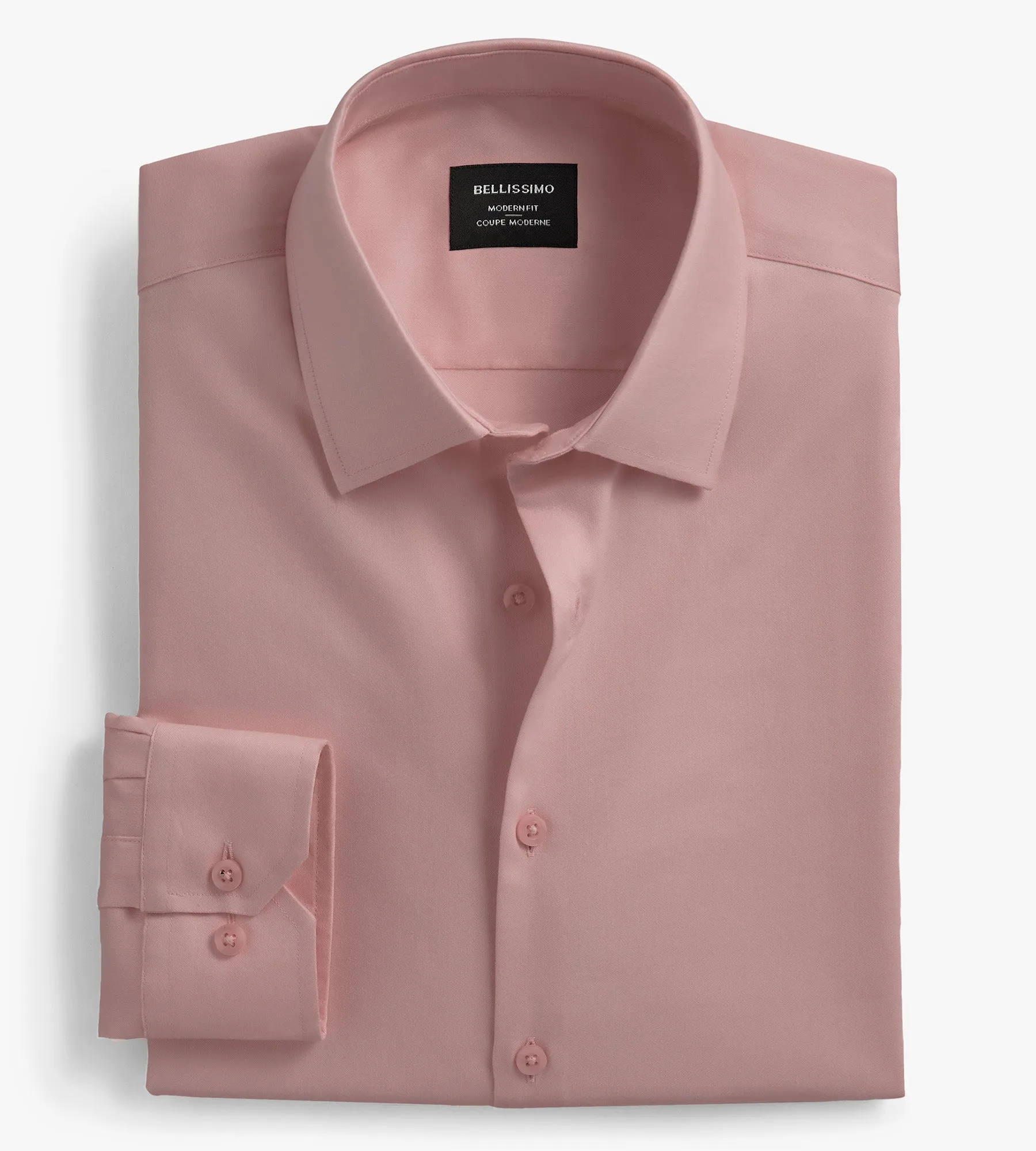 Modern Fit Non- Iron Sateen Dress Shirt sold by Tip Top