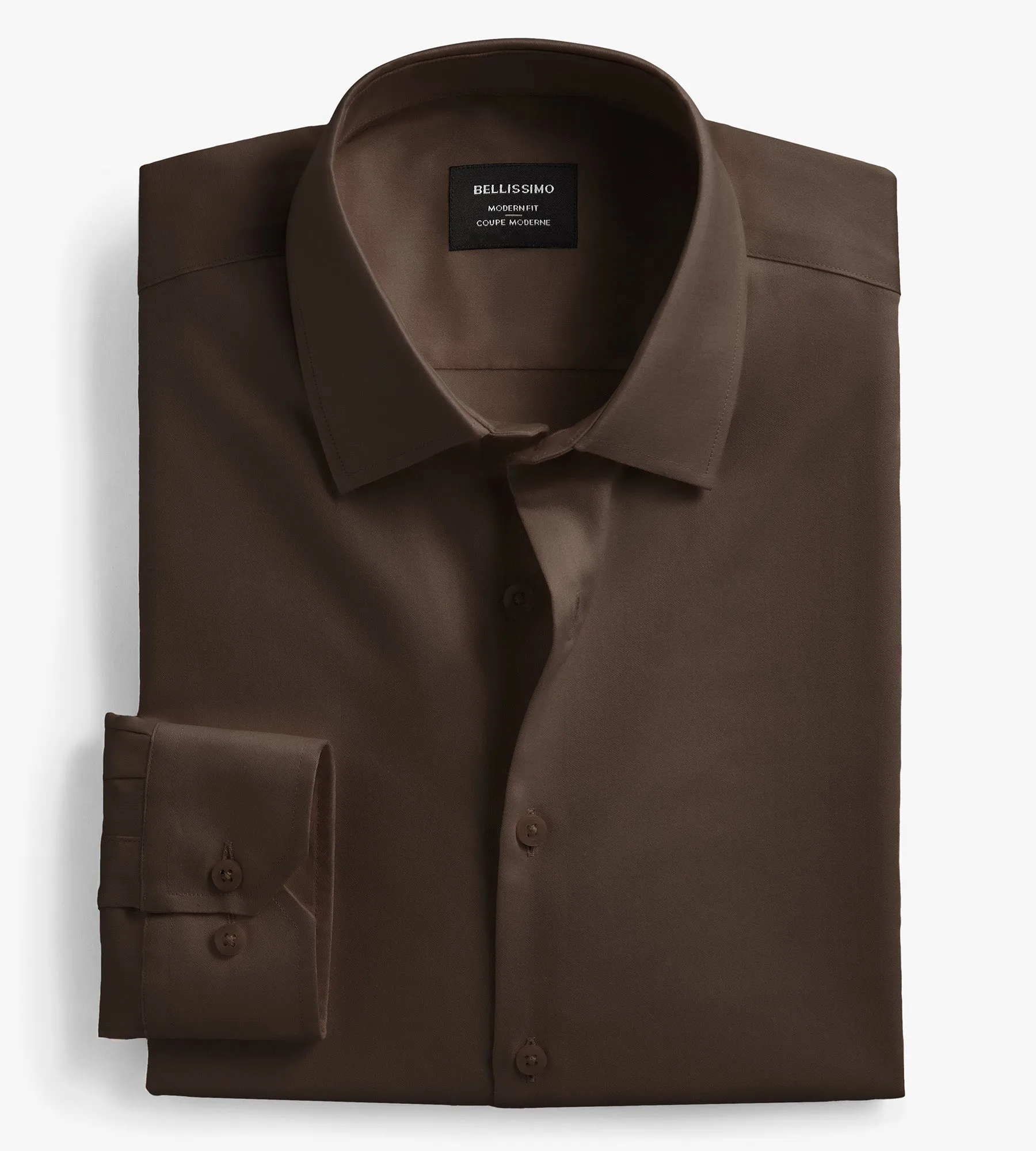 Modern Fit Non- Iron Sateen Dress Shirt sold by Tip Top