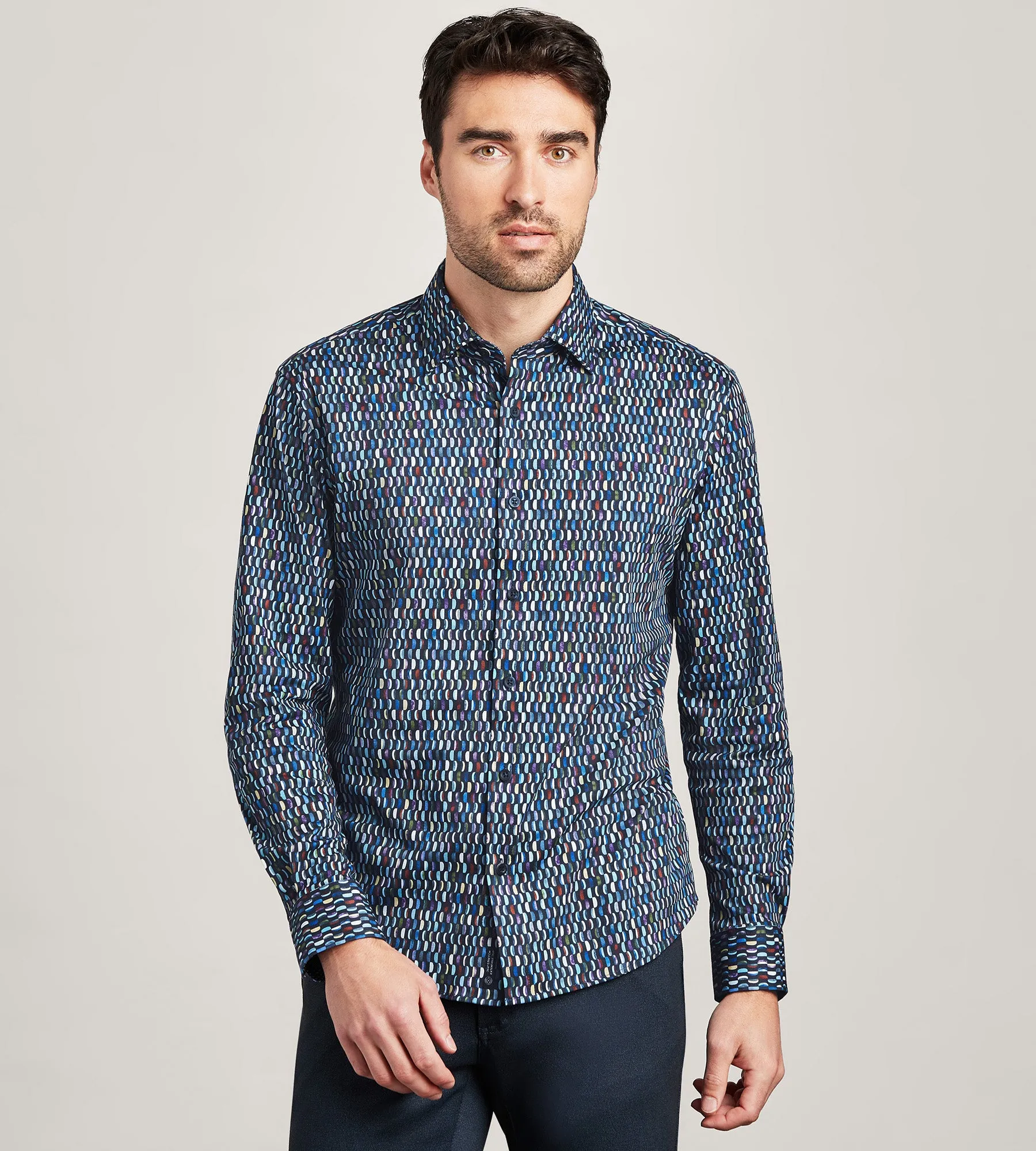 Long Sleeve 360 Stretch Printed Casual Shirt sold by Tip Top