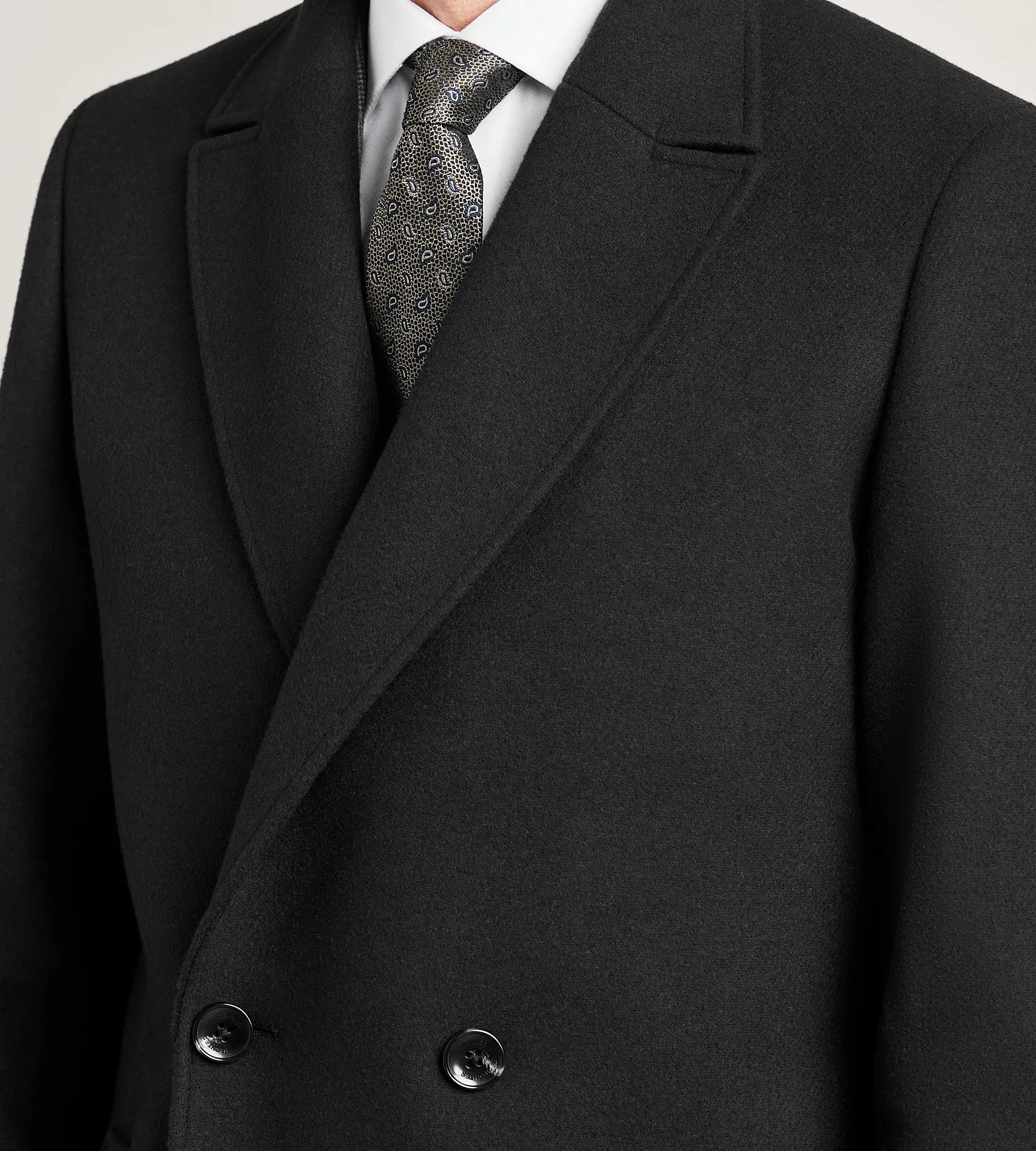 Modern Fit Double Breasted Long Top Coat sold by Tip Top product image thumbnail 2