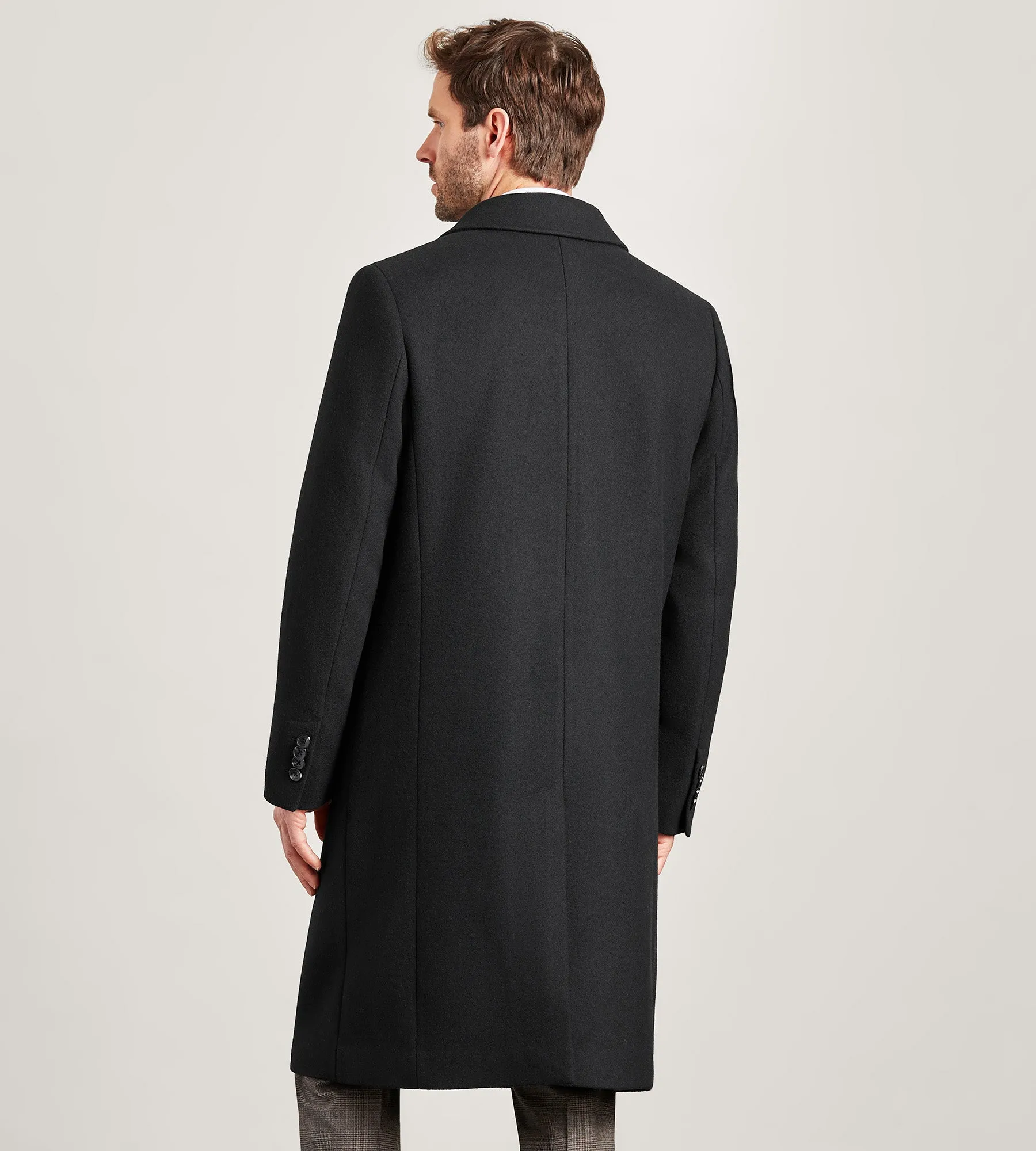 Modern Fit Double Breasted Long Top Coat sold by Tip Top product image thumbnail 3