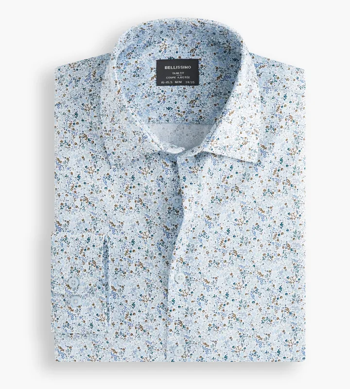 Slim Fit Non- Iron Sateen Dress Shirt sold by Tip Top