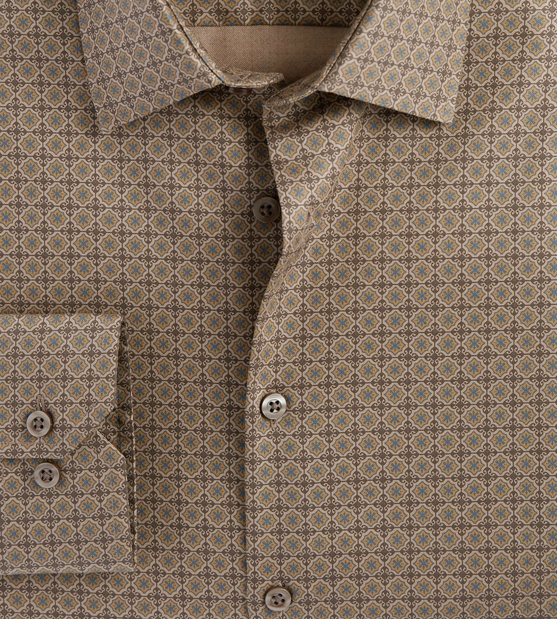 Slim Fit Non- Iron Printed Sateen Dress Shirt sold by Tip Top product image thumbnail 2