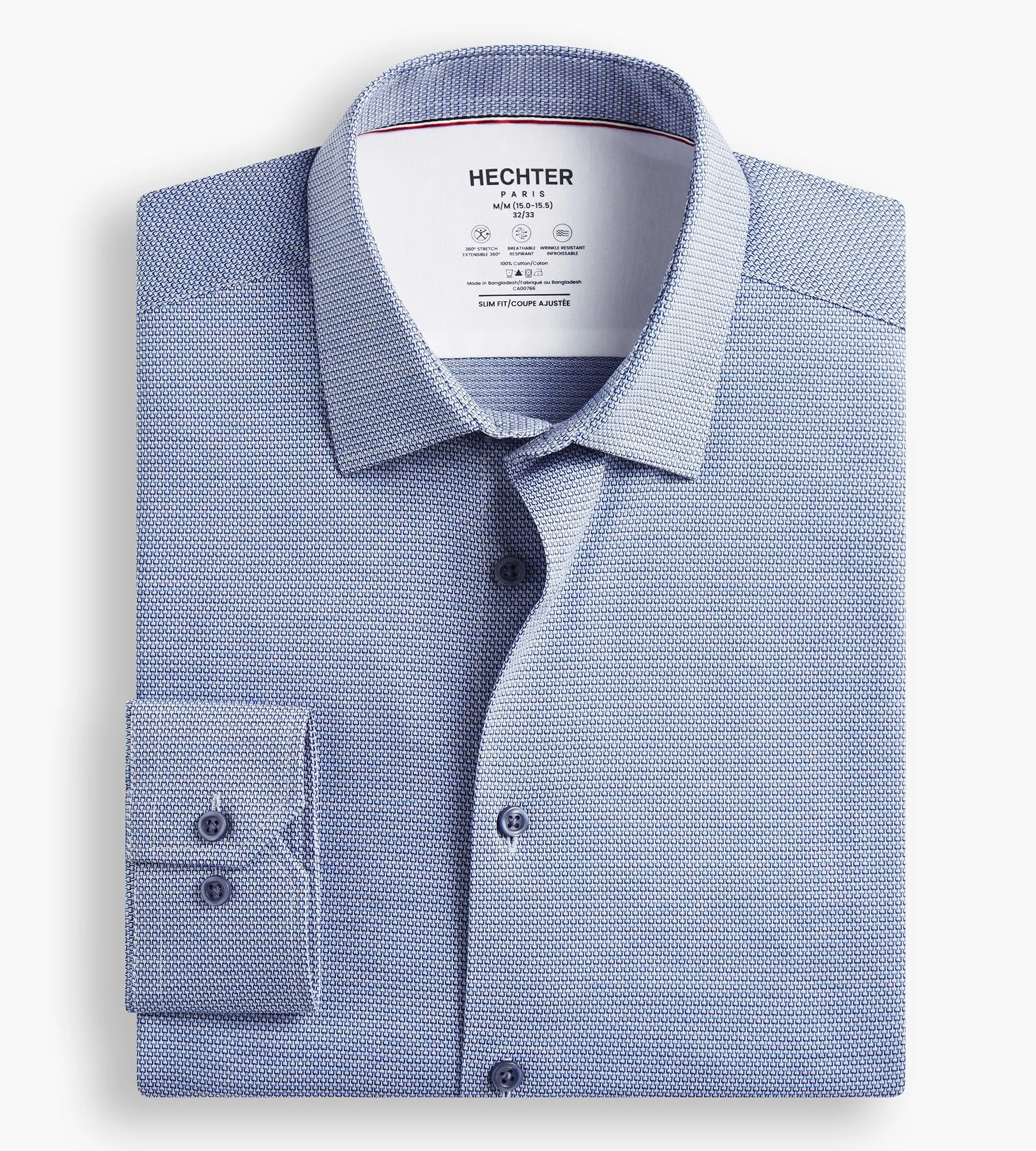 Slim Fit 360° Stretch Knit Non-Iron Soft Touch Jacquard Jersey Knit Dress Shirt sold by Tip Top