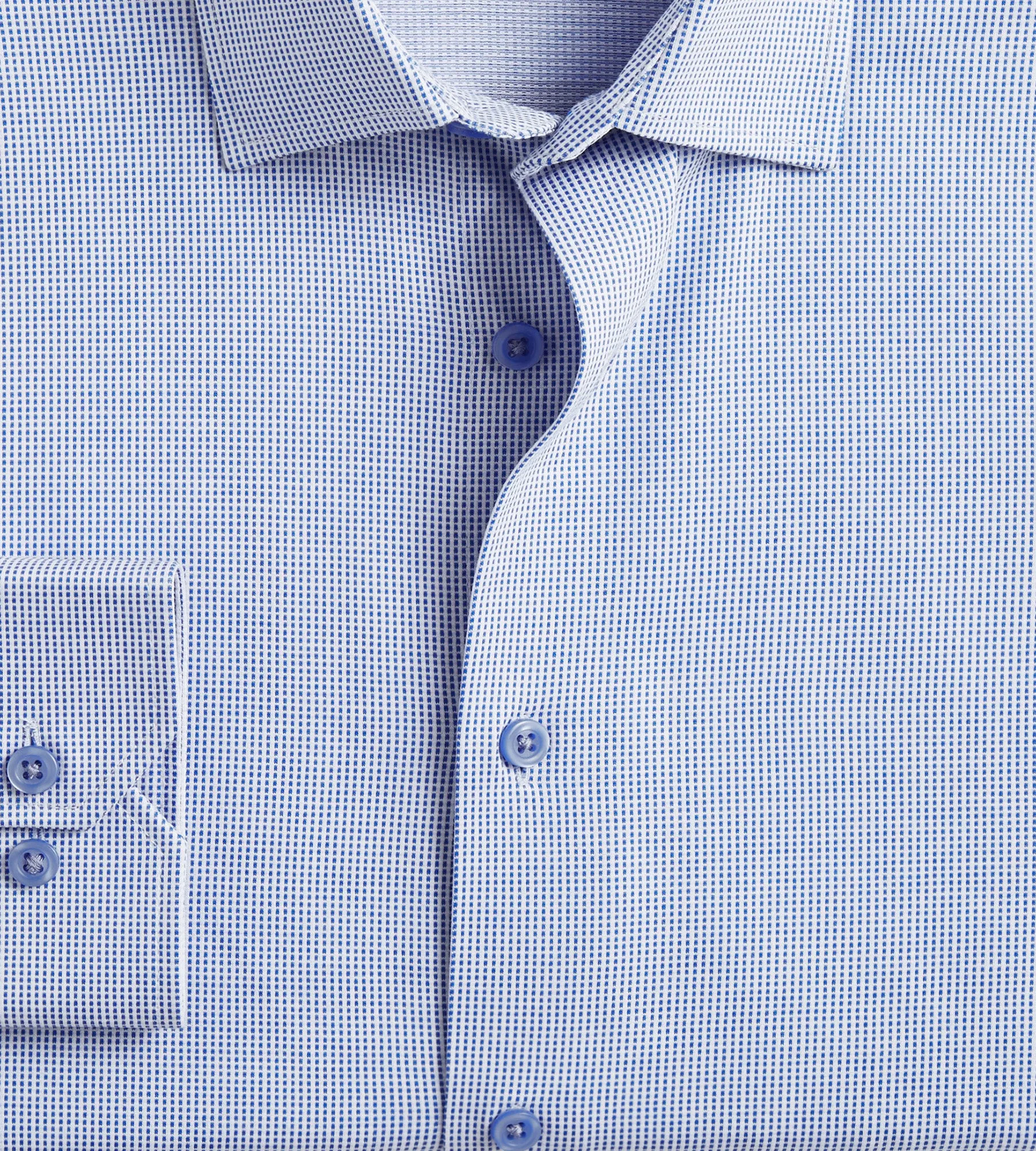 Slim Fit 360° Stretch Knit Non-Iron Soft Touch Jacquard Jersey Knit Dress Shirt sold by Tip Top product image thumbnail 2