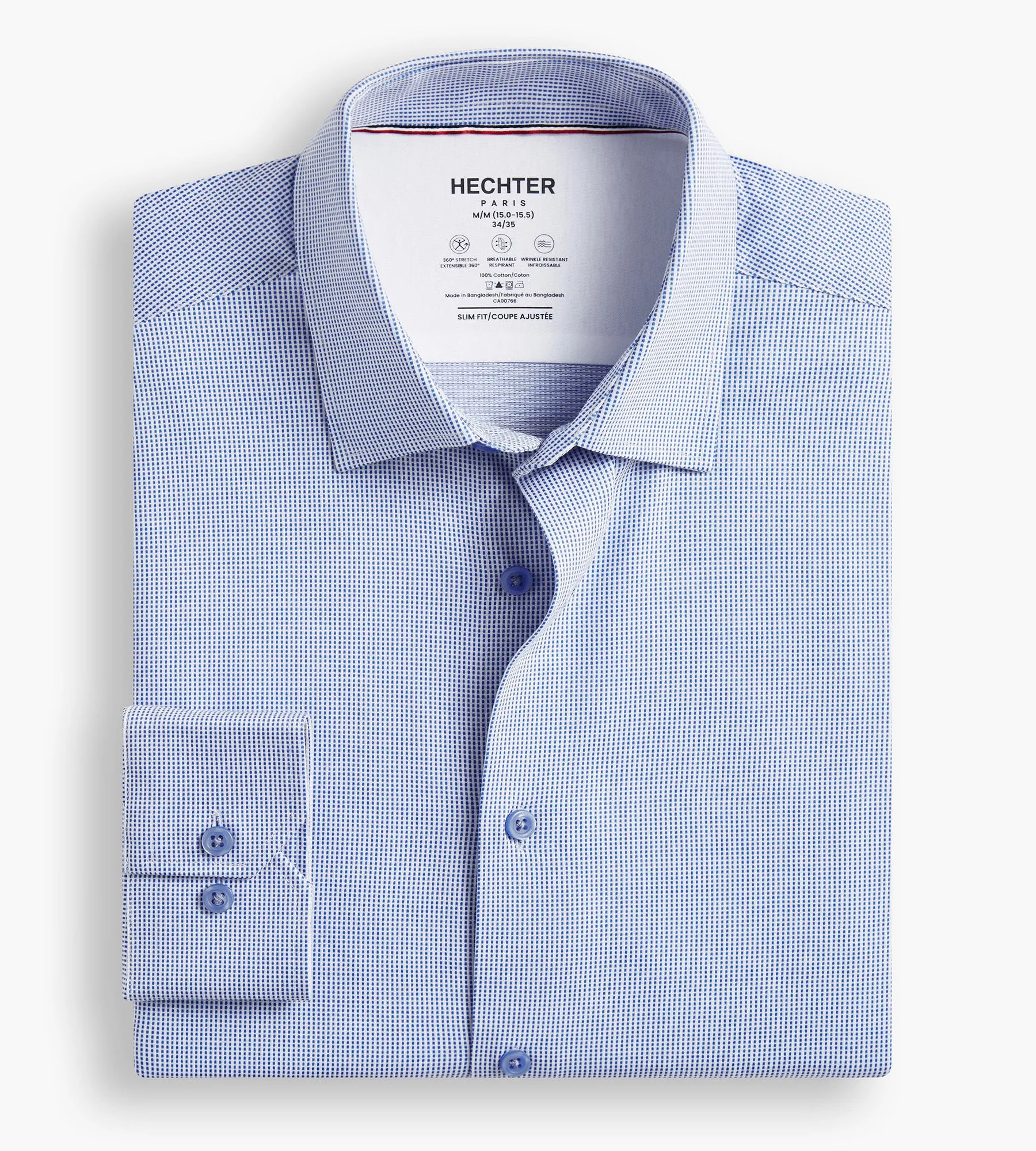 Slim Fit 360° Stretch Knit Non-Iron Soft Touch Jacquard Jersey Knit Dress Shirt sold by Tip Top