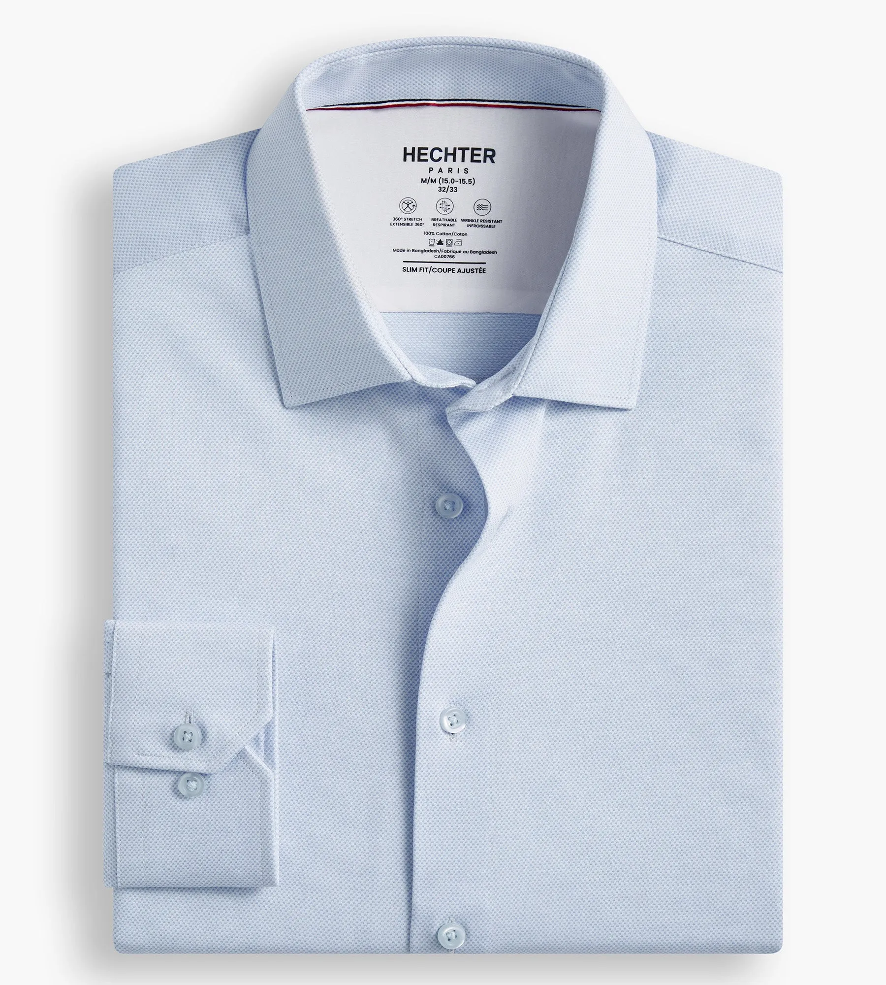 Slim Fit 360° Stretch Knit Non-Iron Soft Touch Jacquard Jersey Knit Dress Shirt sold by Tip Top