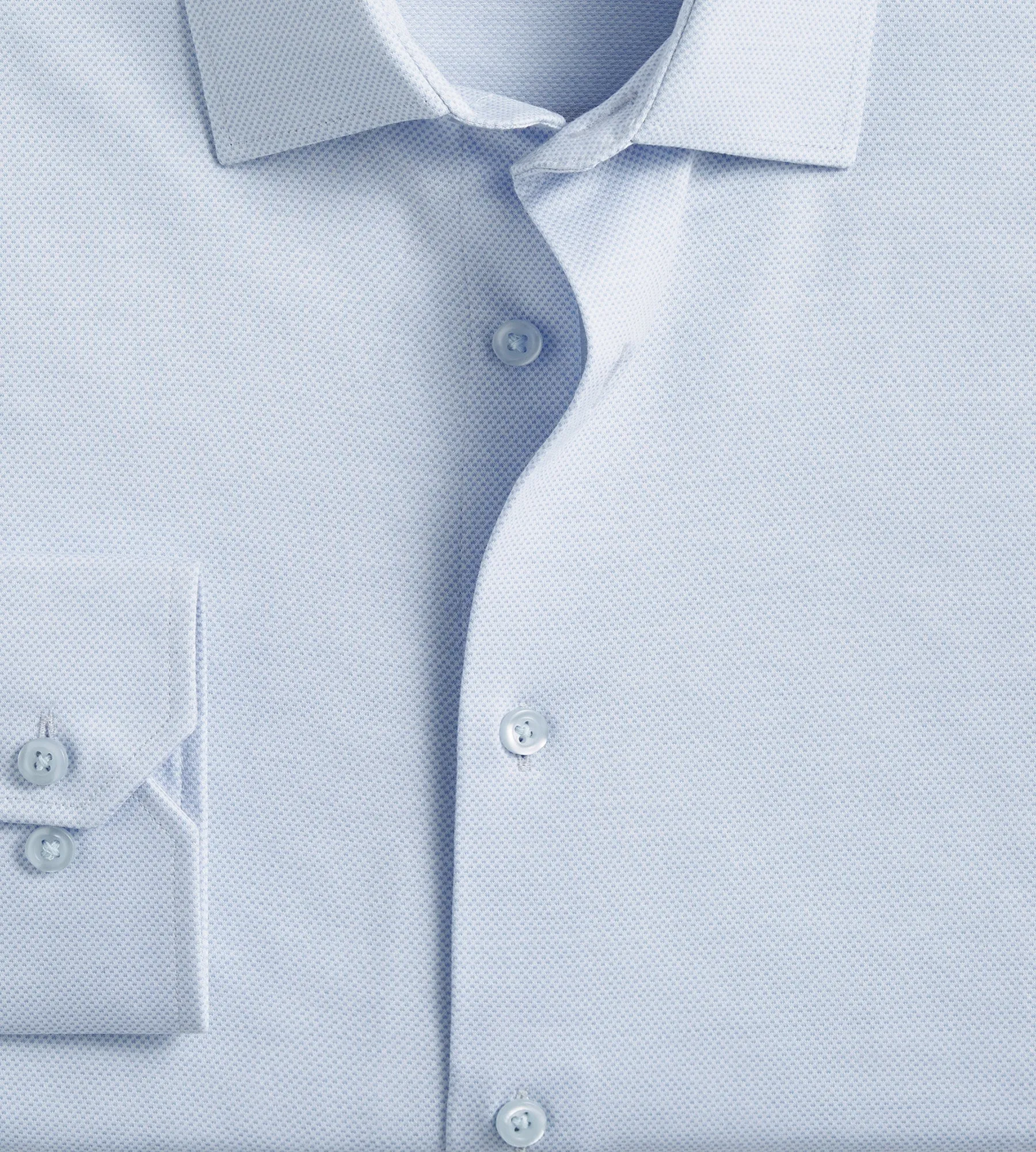 Slim Fit 360° Stretch Knit Non-Iron Soft Touch Jacquard Jersey Knit Dress Shirt sold by Tip Top product image thumbnail 2