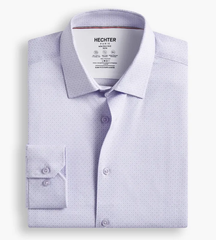 Slim Fit 360° Stretch Knit Non-Iron Soft Touch Jacquard Jersey Knit Dress Shirt sold by Tip Top