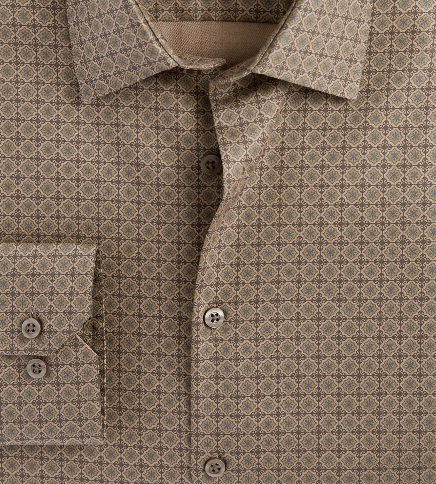 Modern Fit Non- Iron Printed Sateen Dress Shirt sold by Tip Top product image thumbnail 2