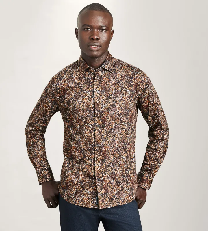 Long Sleeve 360 Stretch Printed Casual Shirt sold by Tip Top