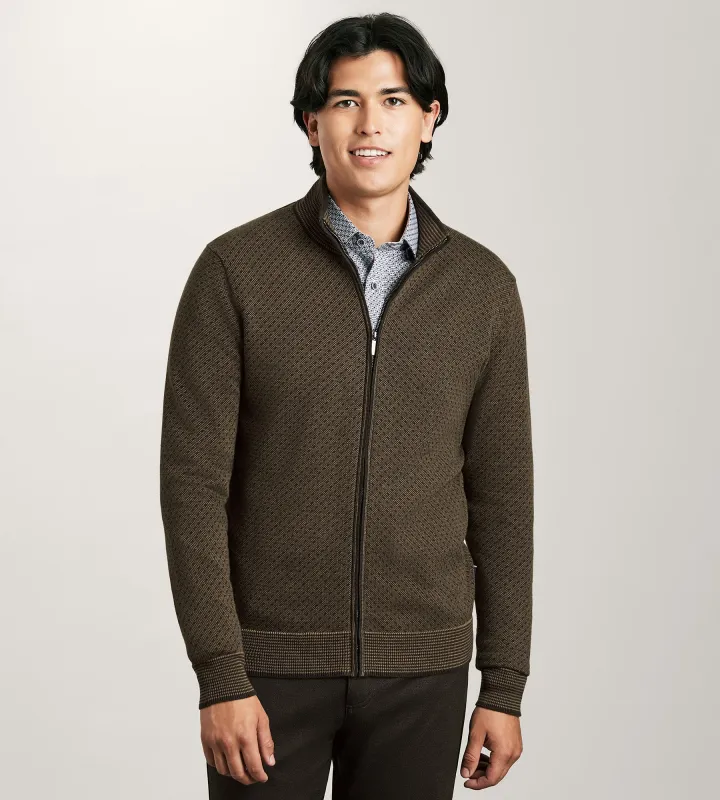 Long Sleeve Full Zip Sweater sold by Tip Top