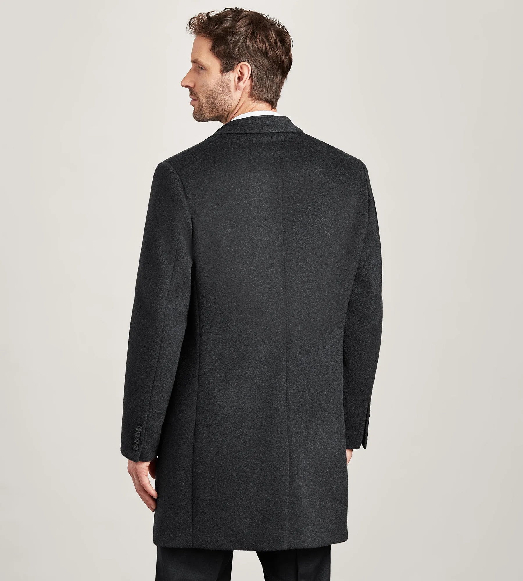 Modern Fit Water-Resistant Long Wool Coat sold by Tip Top product image thumbnail 3